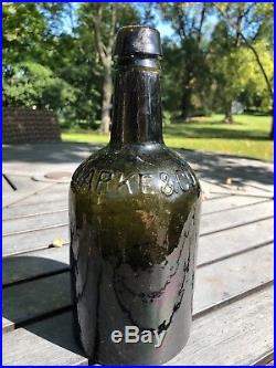 Clarke & Co New York Early Quart Antique Mineral Water Bottle