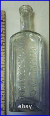 Clear Open Pontil Doctor Curtis' Inhaling Hygean Vapor New York Medicine Bottle