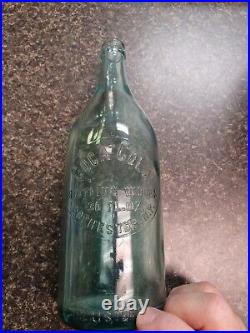 Coca Cola 30 OZ Bottle Rochester, New York, A. L. Anderson Blue Air Bubbles