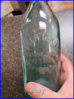 Coca Cola 30 OZ Bottle Rochester, New York, A. L. Anderson Blue Air Bubbles