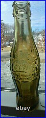 Coke Bottle 6 Oz Stamped Schenectady N. Y. On Bottom (light Amber Color)