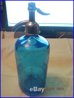 Collactible New York Seltzer Water Co. Detroit, Michigan Cobalt Blue Glass Bottl