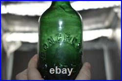 Congress Empire Springs Saratoga New York NY Green Pint 7 3/4 Water Bottle