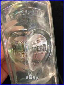 DR. KILMER'S OCEAN WEED HEART REMEDY SPECIFIC With HEART ON THE BOTTLE RARE! NY