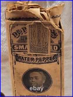 DR PIERCE'S SMARTWEED WATER PEPPER BUFFALO NY EMBOSSED w ORIGINAL LABEL AND BOX