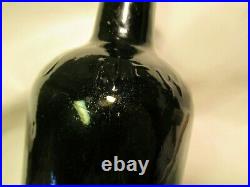 Dark Olive Green Quart Clarke & Co Saratoga New York Mineral Spring Water Bottle