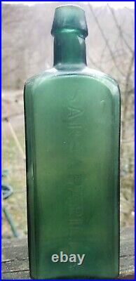 Desirable Large Turquoise Green Dr. Townsend's Sarsaparilla Albany New York