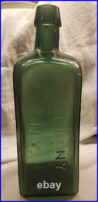Desirable Large Turquoise Green Dr. Townsend's Sarsaparilla Albany New York