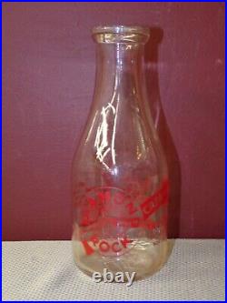 Diamond Rock Creamery Milk Bottle Troy, N. Y. Buy War Bonds & Stamps Slogan