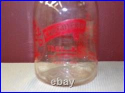 Diamond Rock Creamery Milk Bottle Troy, N. Y. Buy War Bonds & Stamps Slogan