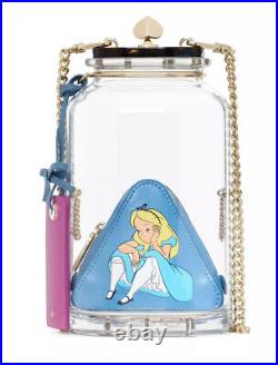 Disney X Kate Spade New York Alice in Wonderland clear Bottle Crossbody Handbag