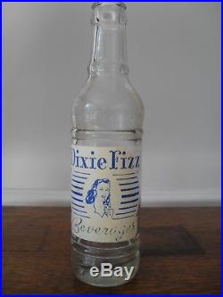 Dixie Fizz Beverages ACL Soda Bottle Brooklyn NY