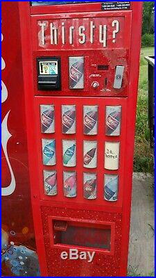 Dixie Narco Coke bottle Vending Machine 12 selection in ny