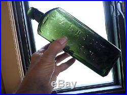Dr. Townsend's Sarsaparilla, Albany, N. Y. Bkack Glass Deep Green, Pontil, Apl. Lip NICE