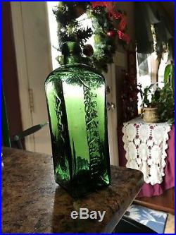 Dr Townsend's Sarsaparilla Albany N. Y. Light Green Transparent Pontil Mint