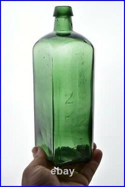 Dr Townsend's Sarsaparilla Albany NY Bottle Nice Green Color 19th Century