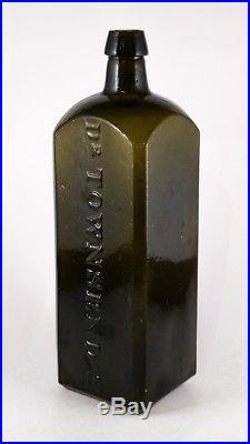 Dr. Townsend's Sarsaparilla Bottle Albany NY Green Antique