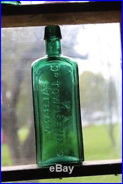 Dr Townsend's Sarsaparilla New York Bottle forrest green