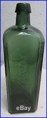 Dr Townsend's sarsaparilla Albany NY iron pontil emerald green bottle
