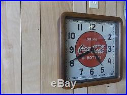 Drink coca cola in bottles wood and glass clock selecto devices new york