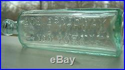 E. Anthony / 308 Broadway New York pontil antique photography chemical bottle