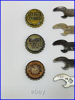 Early 1900s THE RED ROCK Co. HAGAN & DODD Co. Soda Bottle Openers & Bottle Caps