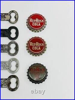 Early 1900s THE RED ROCK Co. HAGAN & DODD Co. Soda Bottle Openers & Bottle Caps