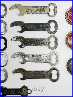 Early 1900s THE RED ROCK Co. HAGAN & DODD Co. Soda Bottle Openers & Bottle Caps