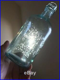 Early Bottle CHAMPION SPOUTING SPRINGS SARATOGA NY Mineral Water 1870s Minty