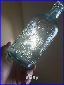 Early Bottle CHAMPION SPOUTING SPRINGS SARATOGA NY Mineral Water 1870s Minty