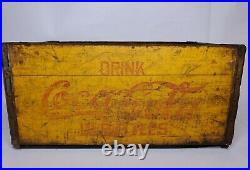 Early Coca Cola Crate New York City Vintage Wood Coke Soda Bottle Carrier