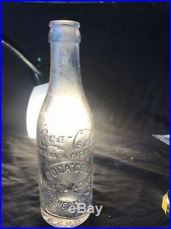 Early Straight Sided Coca Cola Script Bottle Rochester NY Anderson LA