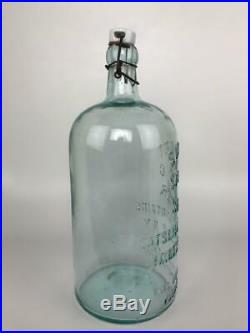 Early Sunset Spring Mineral Water Catskill Haines Falls NY Glass Bottle+Stopper