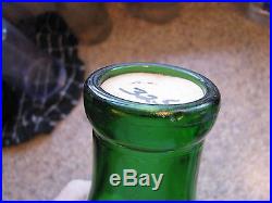 Emerald Green TREQ Milk Bottle Langs Creamery Buffalo, N. Y. REED RARE