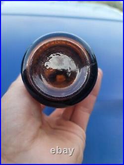 Excellent 1880s K. R. Alpert Syracuse, New York Blob Top Beer Bottle W Marked Top