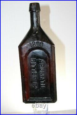 Excelsior Aromatic Bitters Dr Ds Perry New York 1800 Excelsior Amber 10 1/2'