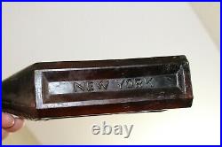 Excelsior Aromatic Bitters Dr Ds Perry New York 1800 Excelsior Amber 10 1/2'