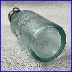 Excelsior Bottling Works Elmira NY Aqua Pony Soda Mineral Water Bottle