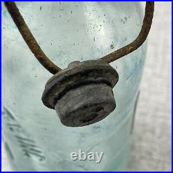 Excelsior Bottling Works Elmira NY Aqua Pony Soda Mineral Water Bottle