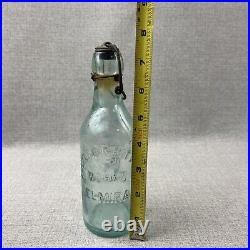 Excelsior Bottling Works Elmira NY Aqua Pony Soda Mineral Water Bottle