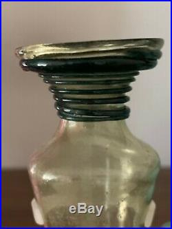 Exquisite Roman Glass Bottle 3rd-4th C. AD EX Christies NY- 4 1/2 Perfect