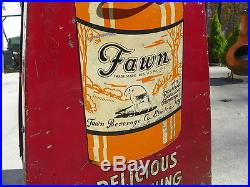 Fawn Beverage Soda Bottle Display Rack Rare Elmira New York