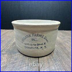 Fairbanks Farms Dairy Inc Crock 1870 Erie Blvd E Syracuse N. Y