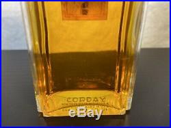 Fame De Corday 4oz Eau Du Toilette Paris New York Perfume 1960s Art Deco Bottle