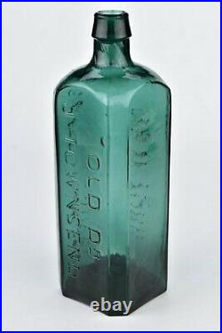 Fantastic Color Old Dr J Townsend's Sarsaparilla Albany NY Bottle Iron Pontil