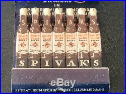 Feature Unused Matchbook Spivaks Liquor Store Flushing NY Amity Club Bottles