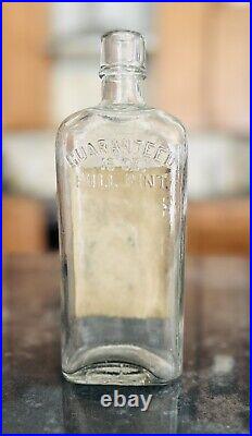 Franklin Springs Whiskey A G Marshuetz Co Paper Label Bottle PA NY Pre Pro Flask