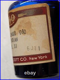 Full Cobalt Sandalwood D & O Dodge & Olcott Co New York 1 Net Oz Original Label