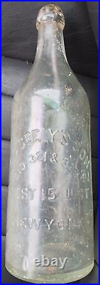 G. B. Seely's Son Glass Blob Top Bottle 319, 321, 323 West 15th Street New York