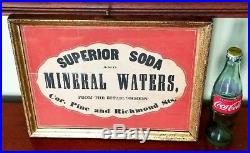 G Roesicke Spruce St New York City Civil War Soda Advertising 1860s Antique Sign